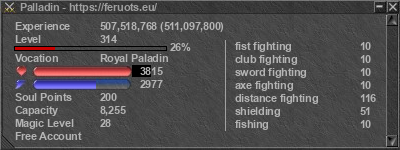 Signature for player Palladin