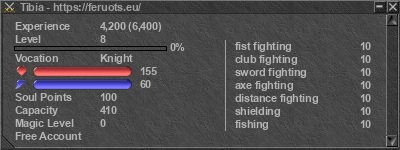 Signature for player Tibia